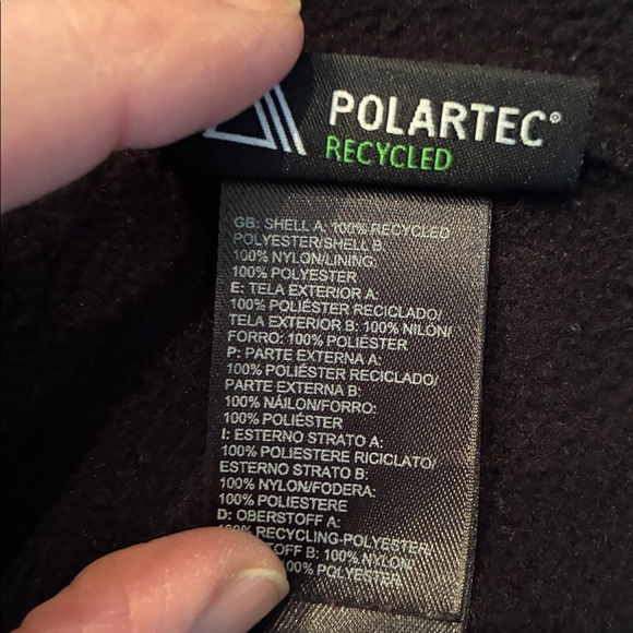 North Face black fleece hooded jacket - Picture 8 of 8